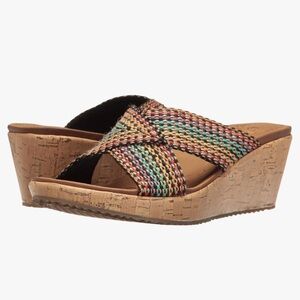 Skechers Women's Beverlee Delighted Wedge Sandal - Multicolor sz 7